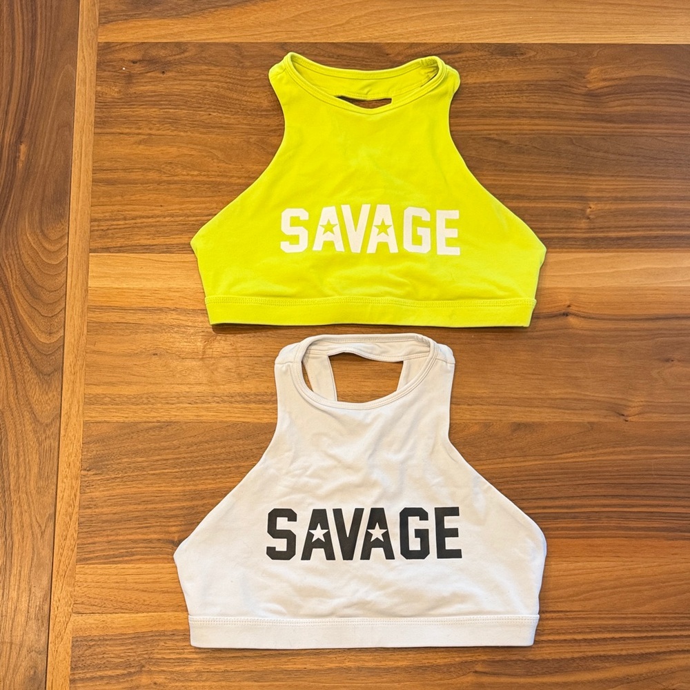 Savage Barbell Halter Sports Bras